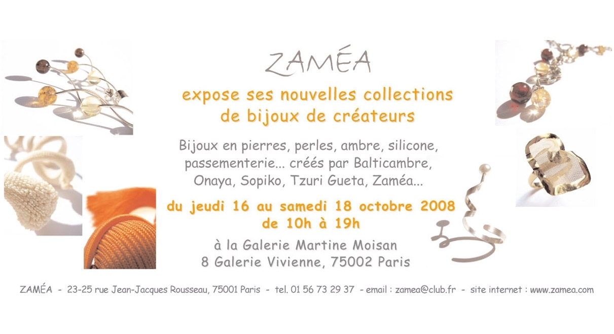 invitation expo-vente ZAMÉA