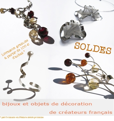 SOLDES - bijoux et objets de décoration de créateurs français